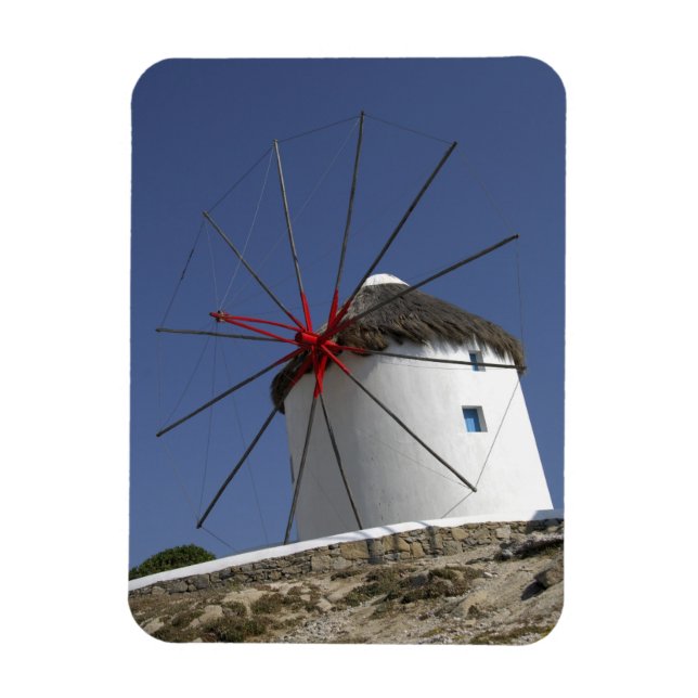 Europa, Grekland, Mykonos. 3 Magnet (Vertikal)