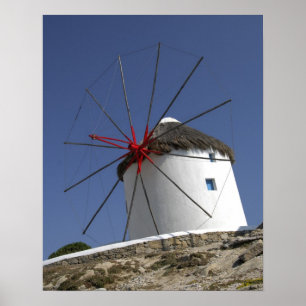 Europa, Grekland, Mykonos. 3 Poster