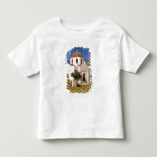 Europa, Grekland, Mykonos. Fisknät torkar på T-shirt