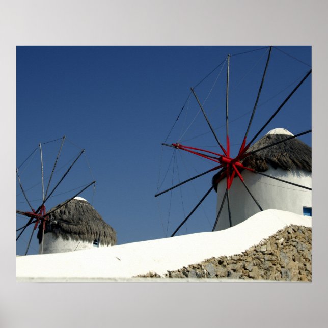 Europa, Grekland, Mykonos. Poster (Framsidan)