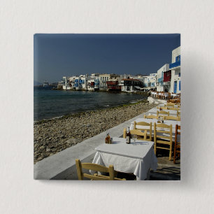 Europa, Grekland, Mykonos. Utsikter över havet Knapp