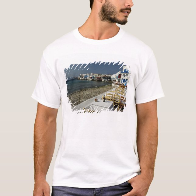 Europa, Grekland, Mykonos. Vyer av havet Tee Shirt (Framsida)