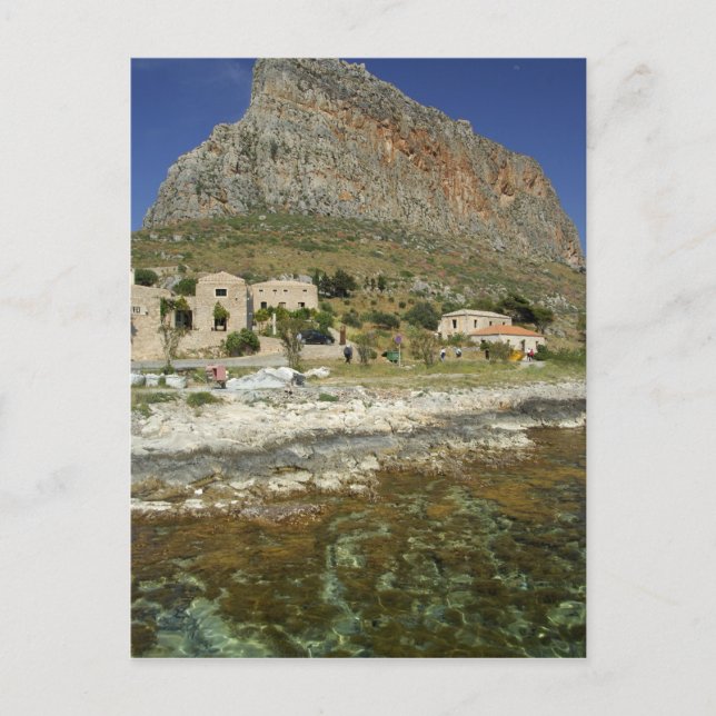 Europa, Grekland, Peloponnesos, Monemvasia. De 2 Vykort (Framsida)