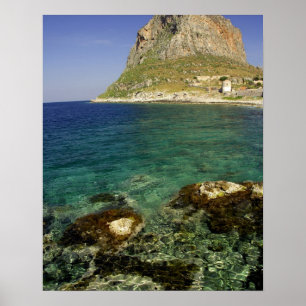Europa, Grekland, Peloponnesos, Monemvasia. De Poster