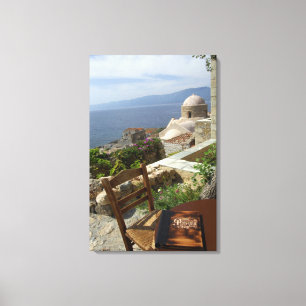 Europa, Grekland, Peloponnesos, Monemvasia (enkel Canvastryck
