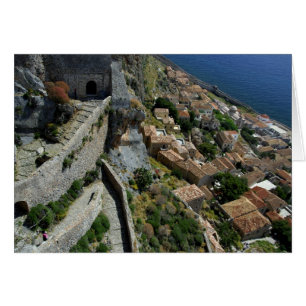 Europa, Grekland, Peloponnesos, Monemvasia Hälsningskort