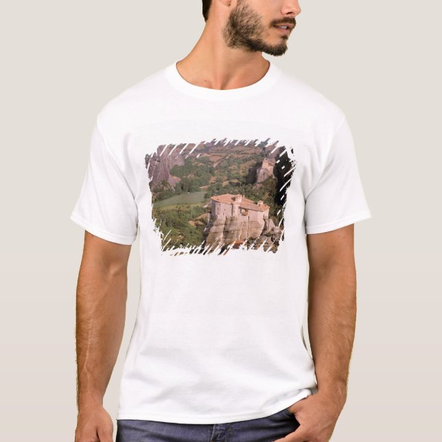 Europa, Grekland, Thessalien, Meteora, Kastraki. T-shirt (Framsida)