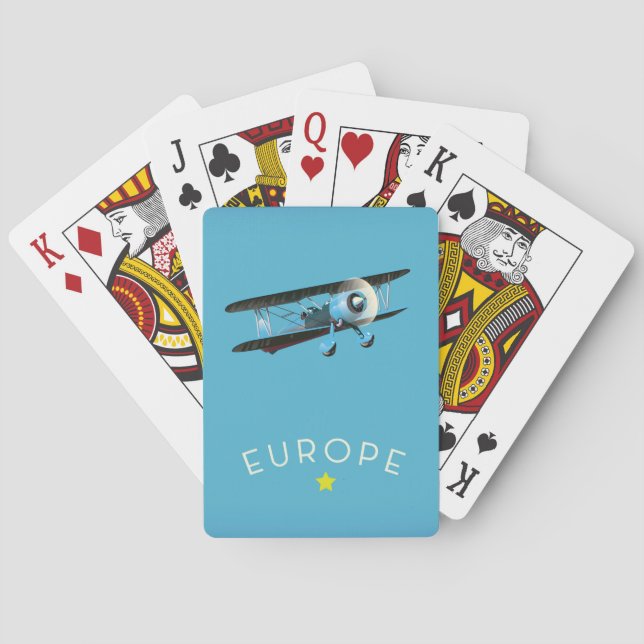 Europa Guldstjärna Casinokort (Baksidan)