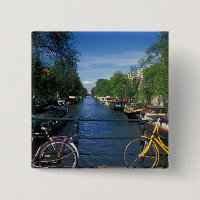 Europa, Holland, Amsterdam, gul cykel och