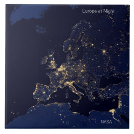 Europa i natt av NASA Kakelplatta