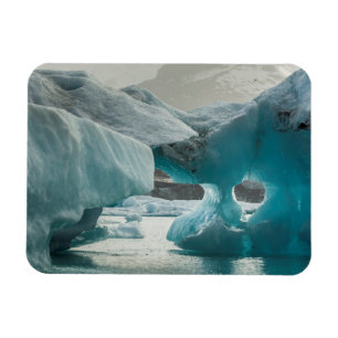 Europa, Island, JokUSArlon. Isbergformationer Magnet