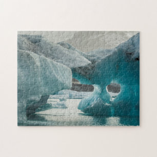Europa, Island, JokUSArlon. Isbergformationer Pussel