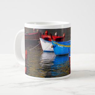 Europa, Italien, Cinque Terry, båtar i Vernazza Jumbo Mugg