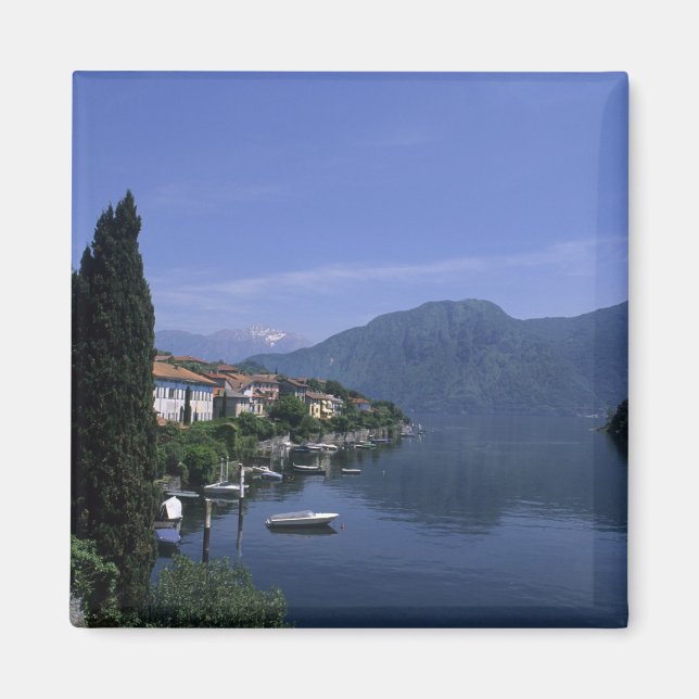 Europa, Italien, Comosjön, Tremezzo. Norra Magnet (Framsidan)