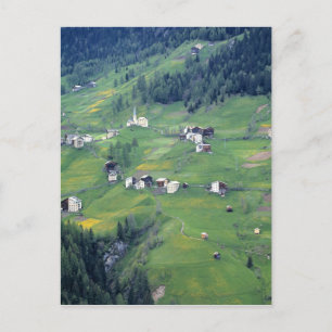 Europa, Italien, Dolomitalperna. Denna lilla by Vykort