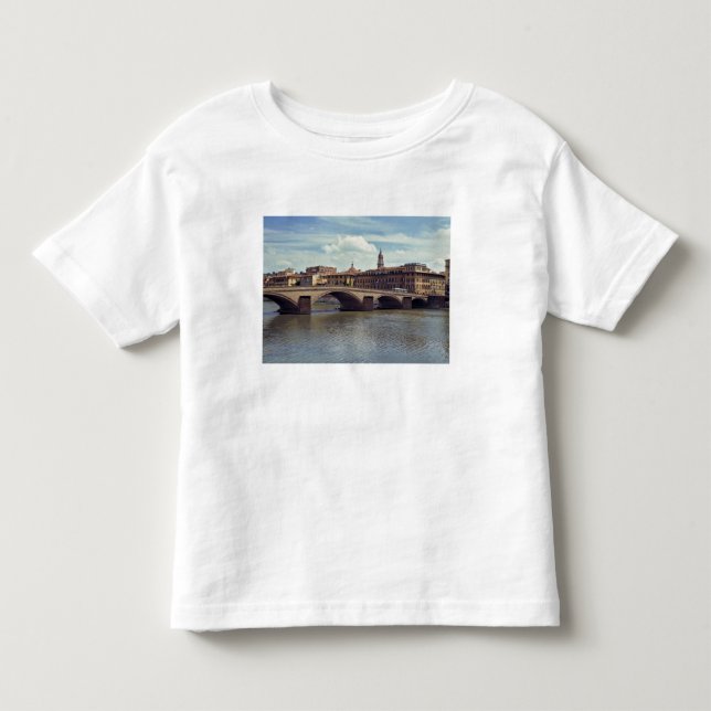 Europa, Italien, Florens. Arnofloden flyter T Shirt (Framsida)