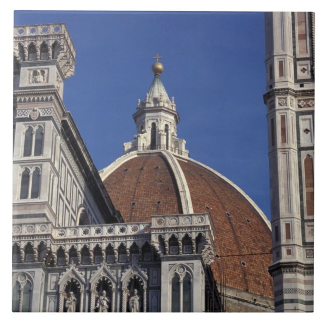 Europa, Italien, Florens. Duomo-katedralen Kakelplatta (Framsidan)