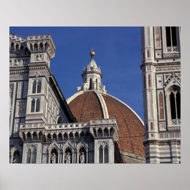Europa, Italien, Florens. Duomo-katedralen Poster (Framsidan)