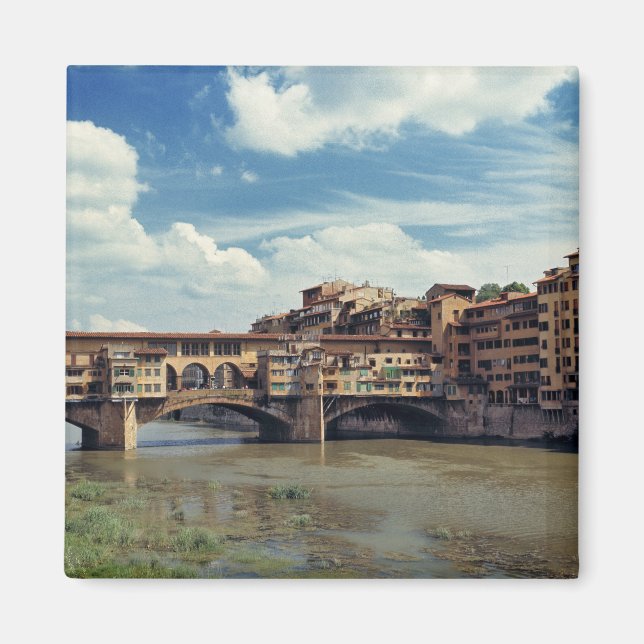 Europa, Italien, Florens. Ponte Vecchio Magnet (Framsidan)