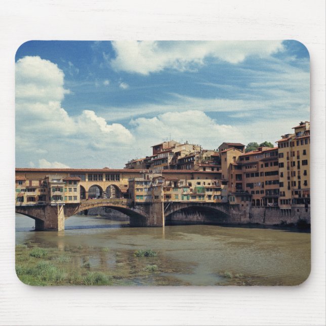 Europa, Italien, Florens. Ponte Vecchio Musmatta (Framsidan)