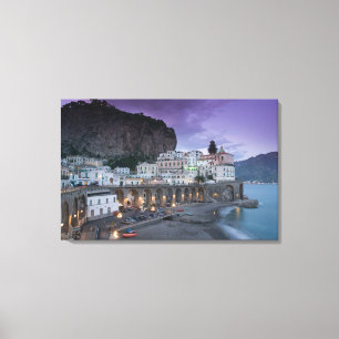 Europa, Italien, Kampanien (Amalfikusten) Atrani: Canvastryck