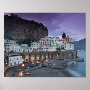 Europa, Italien, Kampanien (Amalfikusten) Atrani: Poster