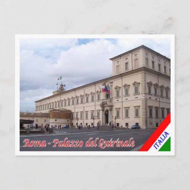 Europa - Italien - Latium - Rom - Quirinal Palace  Vykort (Framsida)