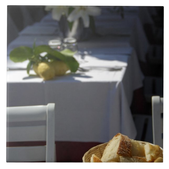 Europa, Italien, Ligurien, Cinque Terre, Kakelplatta (Framsidan)
