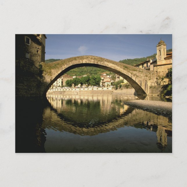 Europa, Italien, Ligurien, Dolceacqua, Riviera di Vykort (Framsida)