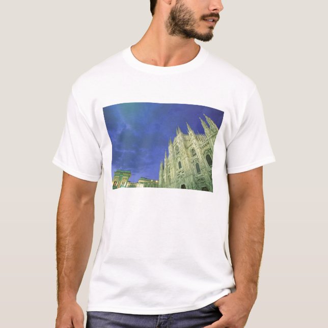 Europa, Italien, Lombardiet, Milano. Duomo T Shirt (Framsida)