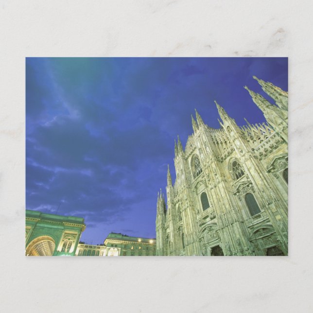 Europa, Italien, Lombardiet, Milano. Duomo Vykort (Framsida)