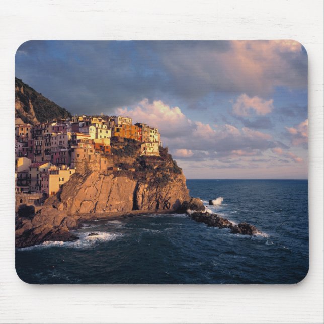 Europa, Italien, Manarola. Klippkapslade Musmatta (Framsidan)