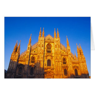 Europa, Italien, Milano, Milanodomen Hälsningskort