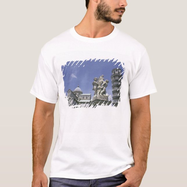 Europa, Italien, Pisa, Leende Torn i Pisa T-shirt (Framsida)