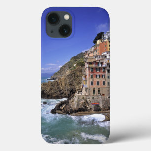 Europa, Italien, Riomaggiore. Riomaggiore är byggt