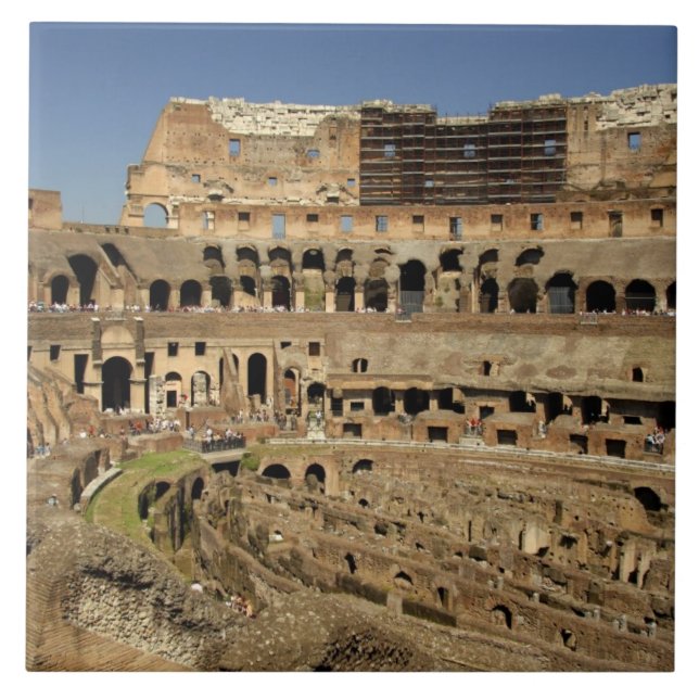Europa, Italien, Rom. Colosseum (även kallad Kakelplatta (Framsidan)