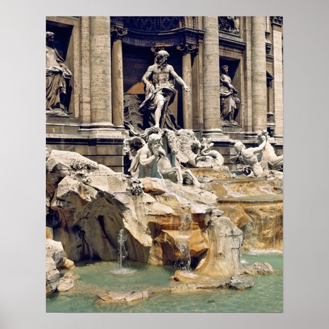 Europa, Italien, Rom. Mynt ligger på botten av Poster (Framsidan)