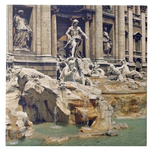 Europa, Italien, Rom. Mynt skräper grund i Kakelplatta (Framsidan)