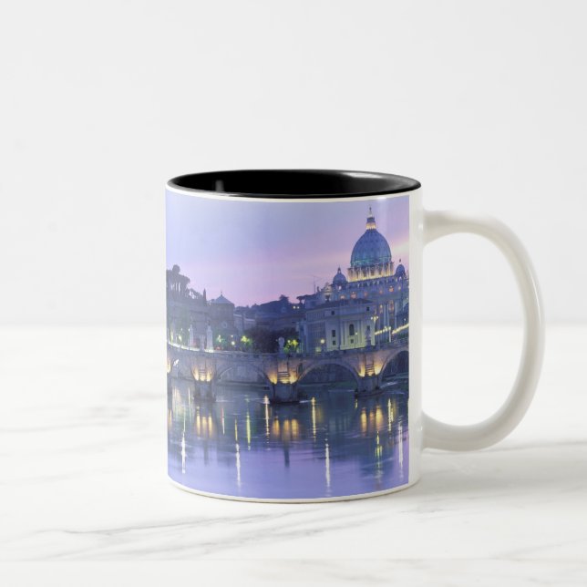 Europa, Italien, Rom, Vatikanen. St. Peter's & Två-Tonad Mugg (Höger)