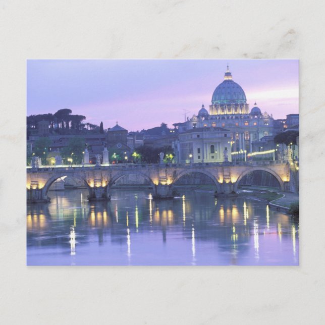 Europa, Italien, Rom, Vatikanen. St. Peter's & Vykort (Framsida)