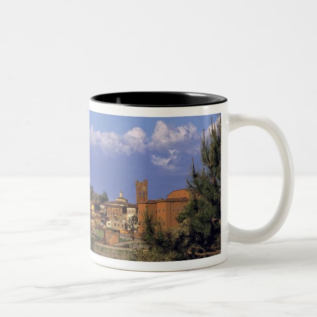 Europa, Italien, San Miniato. Under en vid, Två-Tonad Mugg (Höger)