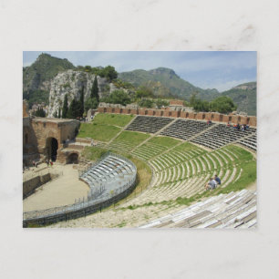Europa, Italien, Sicilien, Taormina. 3:e århundrad Vykort