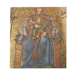 Europa, Italien, Sicilien, Taormina. Madonna & bar Anteckningsblock