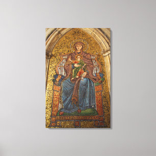 Europa, Italien, Sicilien, Taormina. Madonna & bar Canvastryck