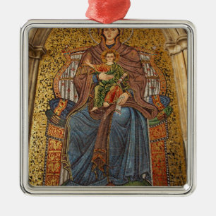 Europa, Italien, Sicilien, Taormina. Madonna & bar Julgransprydnad Metall