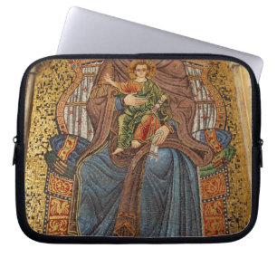 Europa, Italien, Sicilien, Taormina. Madonna & bar Laptop Fodral