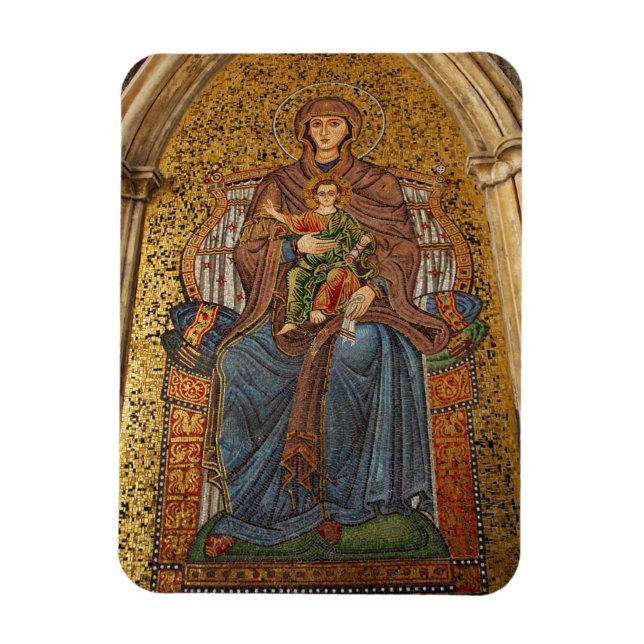 Europa, Italien, Sicilien, Taormina. Madonna & bar Magnet (Vertikal)