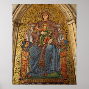 Europa, Italien, Sicilien, Taormina. Madonna & chi Poster