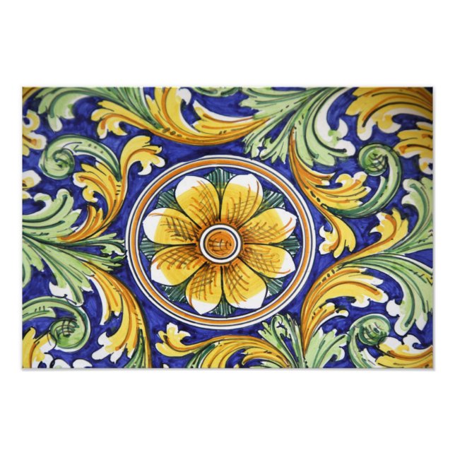 Europa, Italien, Sicilien, Taormina. Traditionell  Fototryck (Framsidan)