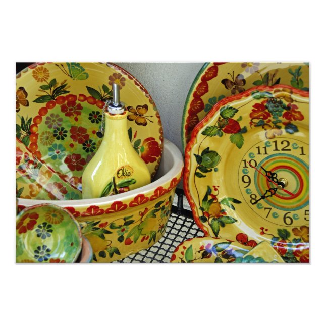 Europa, Italien, Sicilien, Taormina. Traditionell  Fototryck (Framsidan)